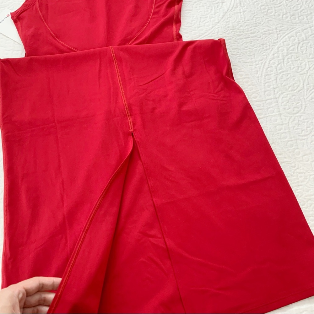 Lululemon All Aligned Midi Dress, Dark‎ Red - Picture 4 of 4
